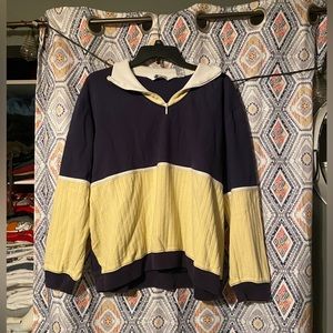 vintage quarter zip pullover